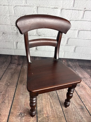 Antique doll chair - antique, mahogany