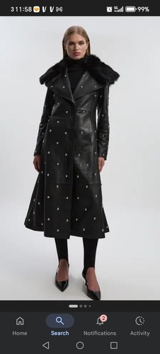 Karen millen studded coat - karen,