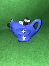 VINTAGE CARLTON WARE NOVELTY COLLECTABLE TEAPOT ~ BLUE MAX AIRPLANE