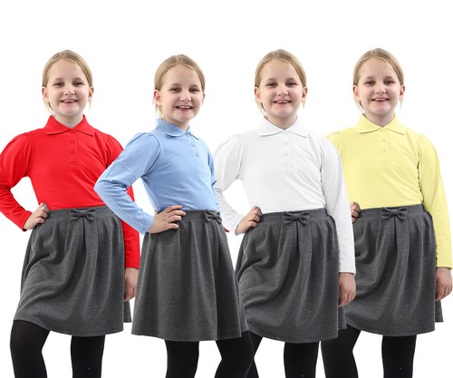 Girls plain long sleeve - plain,