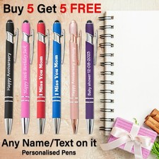 Personalised Pens - Custom Engraved with Your Name or Message - Stylus Pen