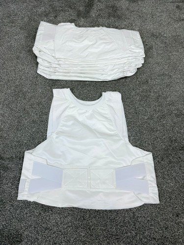 White covert body armour cover - white,