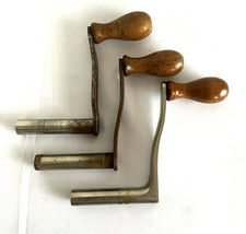 Edison Home or Standard Cylinder Phonograph Threaded Crank Lot- Lot of x3