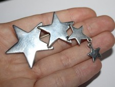 Vintage Thomas Sabo Sterling Silver Cascading Stars Brooch Large Xmas