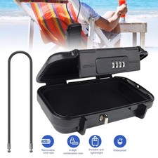 Safe Box Combination Security Case Travel Lockbox with Code Waterproof Portable