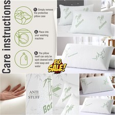 Memory Foam Bamboo Bed Pillow