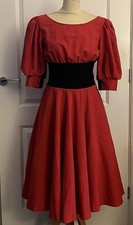 Vintage Zandra Rhodes Red Puff