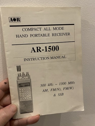 Aor ar1500 scanner - aor,