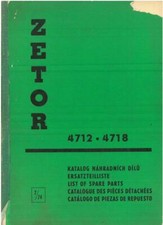 Zetor Tractor 4712 & 4718 Parts Manual