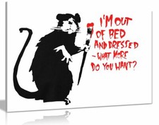 Banksy Graffiti Out Of Bed