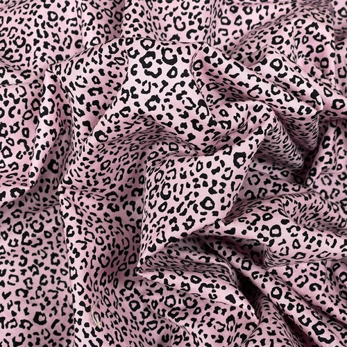 100 cotton poplin leopard - poplin,