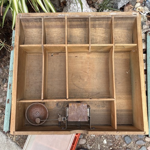 Antique wood cash register - wood,
