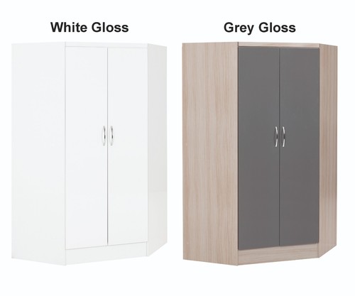Nevada grey gloss bedroom - grey,