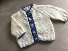 hand knitted baby cardigan