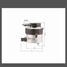 Mahle KL 569 Fuel filter