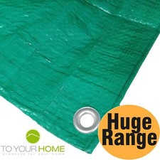 Green Tarpaulin 6 Sizes Water