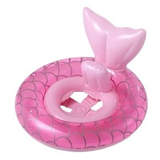 Baby Pink Swimming Pool Accessory Swim Ring with Seat 63cm Kids Toy Size 63cm
