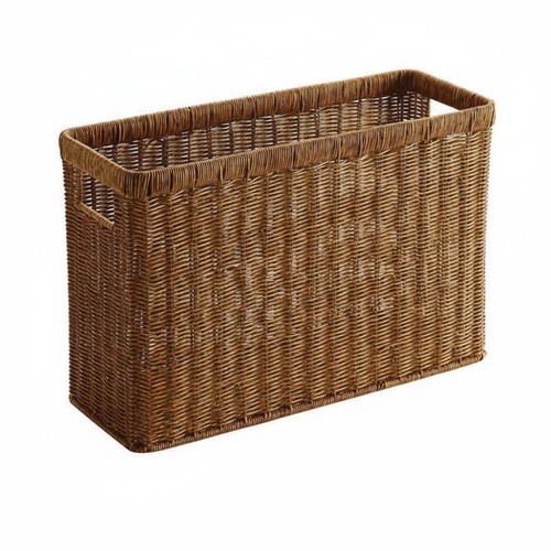 Lidded wicker basket - lidded,