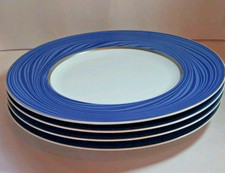 4 Large Bernardaud Blue Wave