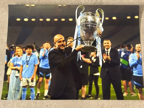 Signed pep guardiola champions - signed,
