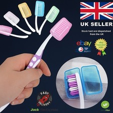 5 x Portable Toothbrush Head Cover Travel Camping UK Holder Brush Cap Case Set