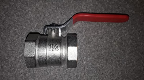 Red lever ball valve - lever,