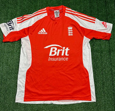 England Cricket 2011 Adidas Training T-Shirt | Mens Adult Large Orange Jersey