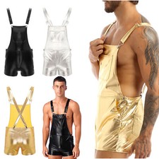 UK Mens Wetlook Leather