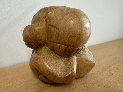 Vintage handcarved wooden - handcarved,