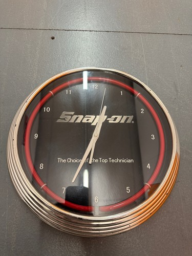 Snap neon wall clock rare - neon,