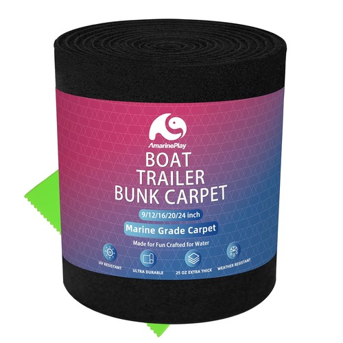 Boat trailer bunk carpet - carpet, 16