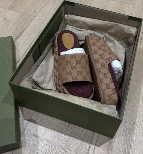 Gucci platform slider sandals - gucci,