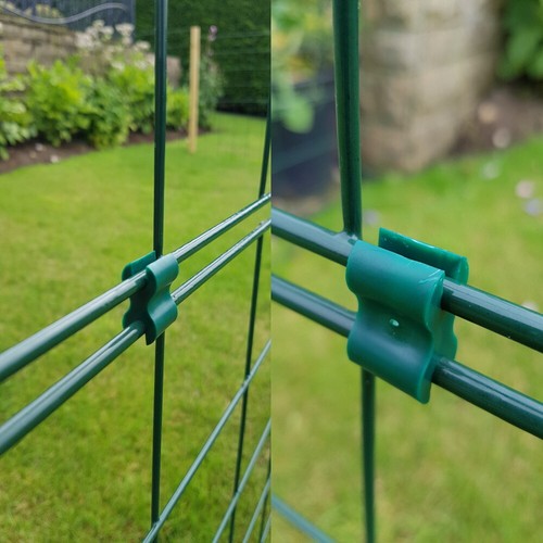 Plastic mesh joining clips - plastic,