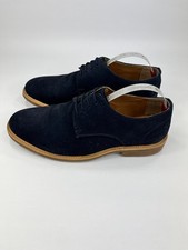 Samuel Windsor Men's Derby Shoes Navy Blue Suede UK 8 Formal Office Wedding