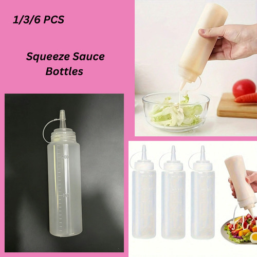 Plastic clear squeeze sauce - plastic,