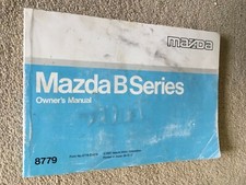 Mazda B Series Pickup Original Owners Manual/Handbook 1986-1987