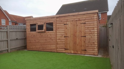 Wooden garden shed loglap g - loglap, t&g