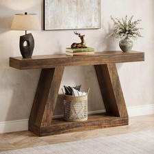 Farmhouse Console Table Wooden