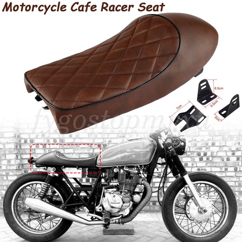 Motorcycle seat flat brat hump - brat,