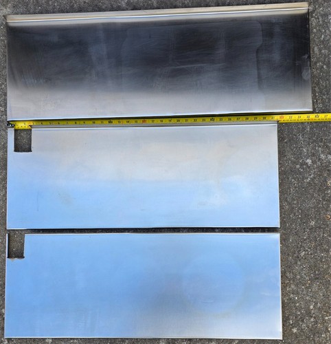 Stainless steel shelves - steel, with
