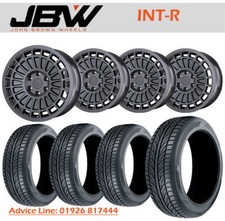 18" JBW INT-R SATIN BLACK ALLOY WHEELS+TYRES TO SUIT TRANSIT CONNECT 2013+ (x4)
