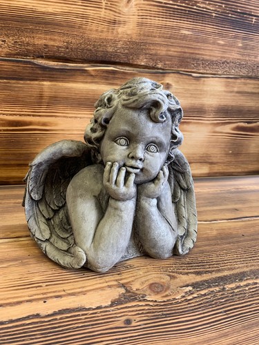 Stone garden large cute winged - garden,