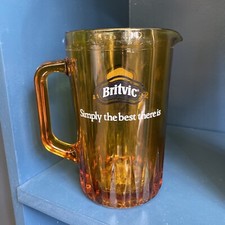 VINTAGE Amber Glass Britvic