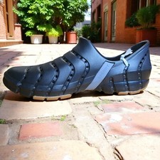 Sperry Black Perforated Slip On Water Shoes Adaptive Wave Siping Sport Sz 8M