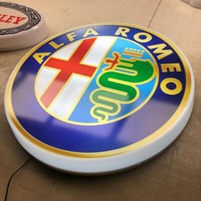 ALFA ROMEO  illuminated wall sign led light box Pub sign man cave home decor