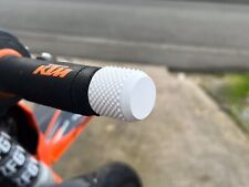 Handlebar Ends / Bar Ends Universal for Motorcycle (Enduro / Supermoto) | WHITE