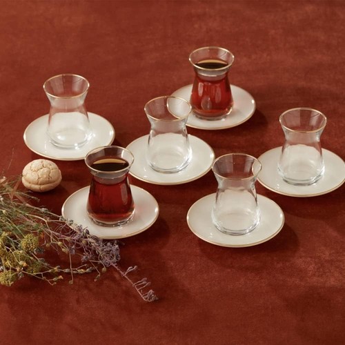 Karaca retro beige tea - beige, for