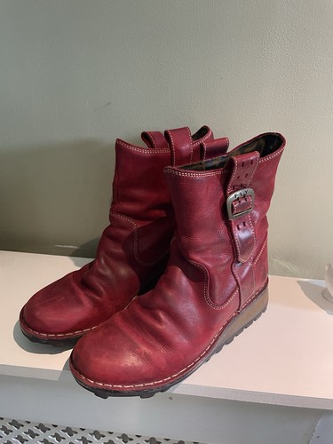Fly london red - red, ankle