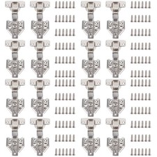  4 PCS Kitchen Cabinet Door Hinges Replacement Stainless Steel Hydraulic