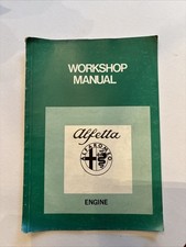 Alfa Romeo Alfetta  engine workshop manual 1977